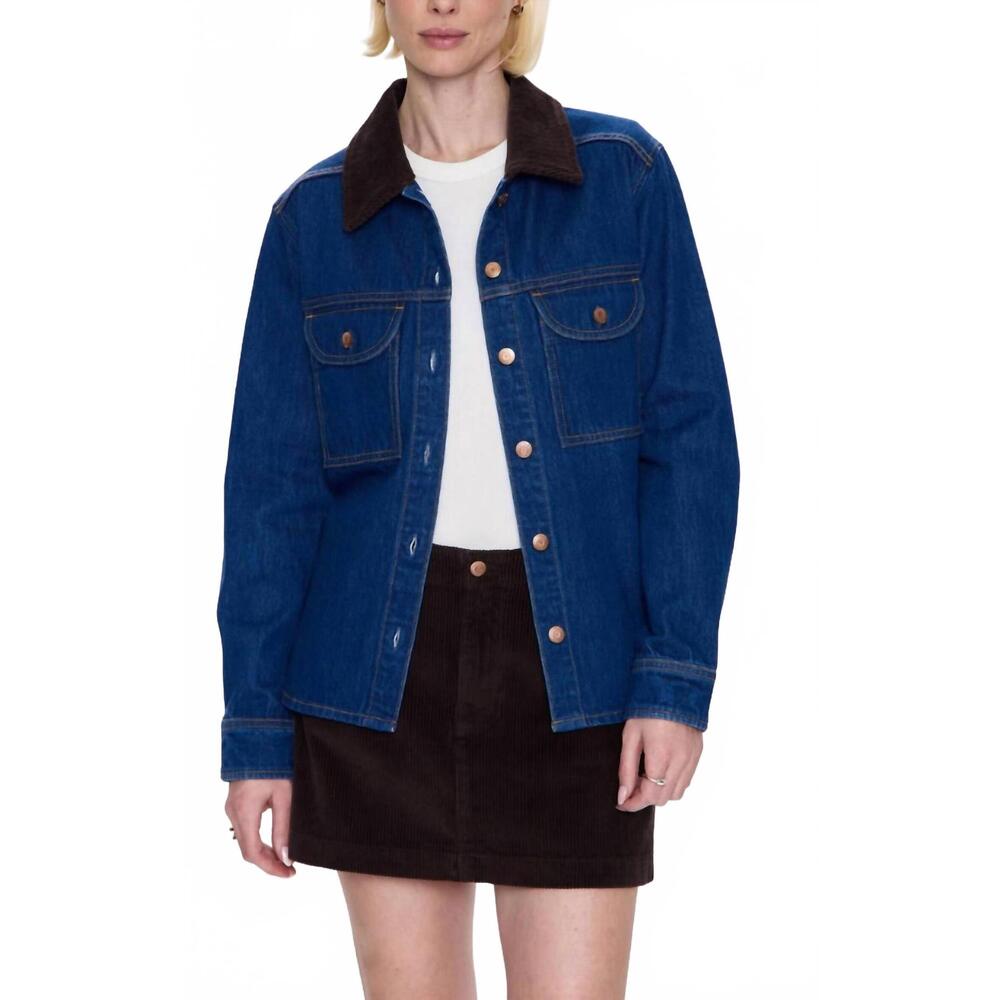 NEW PISTOLA devon relaxed shacket in infinity wash